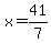 x=41%2F7