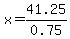 x=41.25%2F0.75