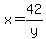 x=42%2Fy