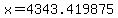 x=4343.419875