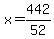 x=442%2F52