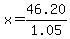 x=46.20%2F1.05