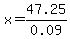 x=47.25%2F0.09