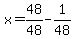 x=48%2F48-1%2F48