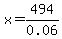 x=494%2F0.06