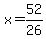 x=52%2F26