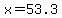 x=53.3