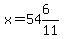 x=54%266%2F11