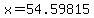 x=54.59815