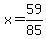 x=59%2F85