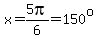 x=5pi%2F6=150%5Eo
