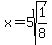 x=5sqrt%281%2F8%29