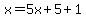 x=5x%2B5%2B1