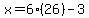 x=6%2826%29-3