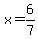 x=6%2F7