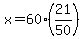 x=60%2821%2F50%29