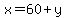 x=60%2By