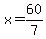 x=60%2F7