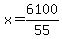 x=6100%2F55