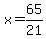 x=65%2F21
