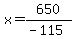 x=650%2F%28-115%29