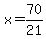 x=70%2F21
