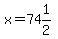 x=74%261%2F2