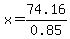 x=74.16%2F0.85