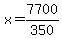 x=7700%2F350