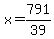 x=791%2F39%29