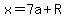 x=7a%2BR