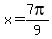 x=7pi%2F9+