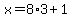 x=8%2A3%2B1