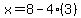 x=8-4%283%29