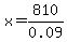 x=810%2F0.09