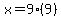 x=9%289%29