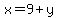 x=9%2By
