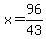 x=96%2F43