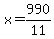 x=990%2F11