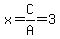 x=C%2FA=3