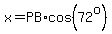 x=PB%2Acos%2872%5Eo%29
