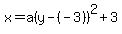 x=a%28y-%28-3%29%29%5E2%2B3
