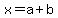 x=a%2Bb