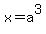 x=a%5E3