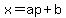 x=ap%2Bb