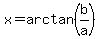 x=arctan%28b%2Fa%29