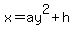 x=ay%5E2%2Bh