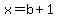 x=b%2B1