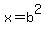 x=b%5E2
