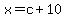 x=c%2B10